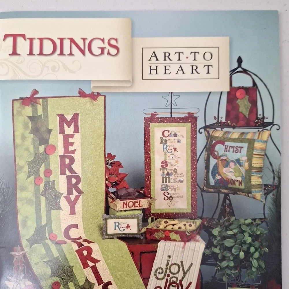 Tidings Quilt Pattern Book by Nancy Halvorsen of Art to Heart & A Melody Harvest